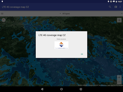 LTE 4G coverage map CZ Screenshots 2
