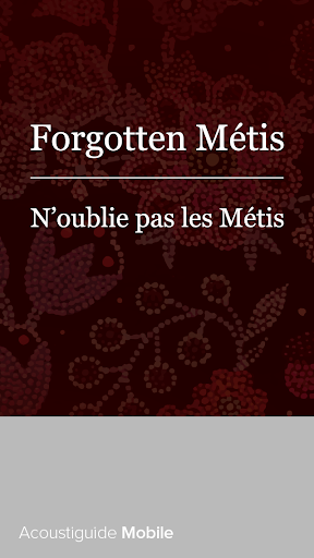 Forgotten Métis