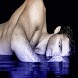 Sexy Man In Blue Water