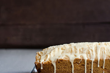 Eggnog Pound Cake with Rum Glaze