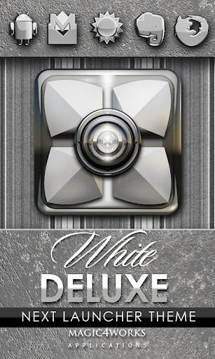 Next Launcher Theme White D