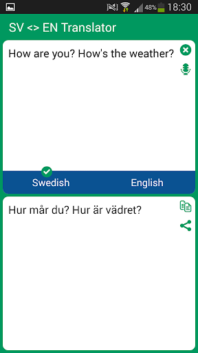 Swedish - English Translator