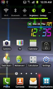 download Rainbow Battery Clock (Mini) free