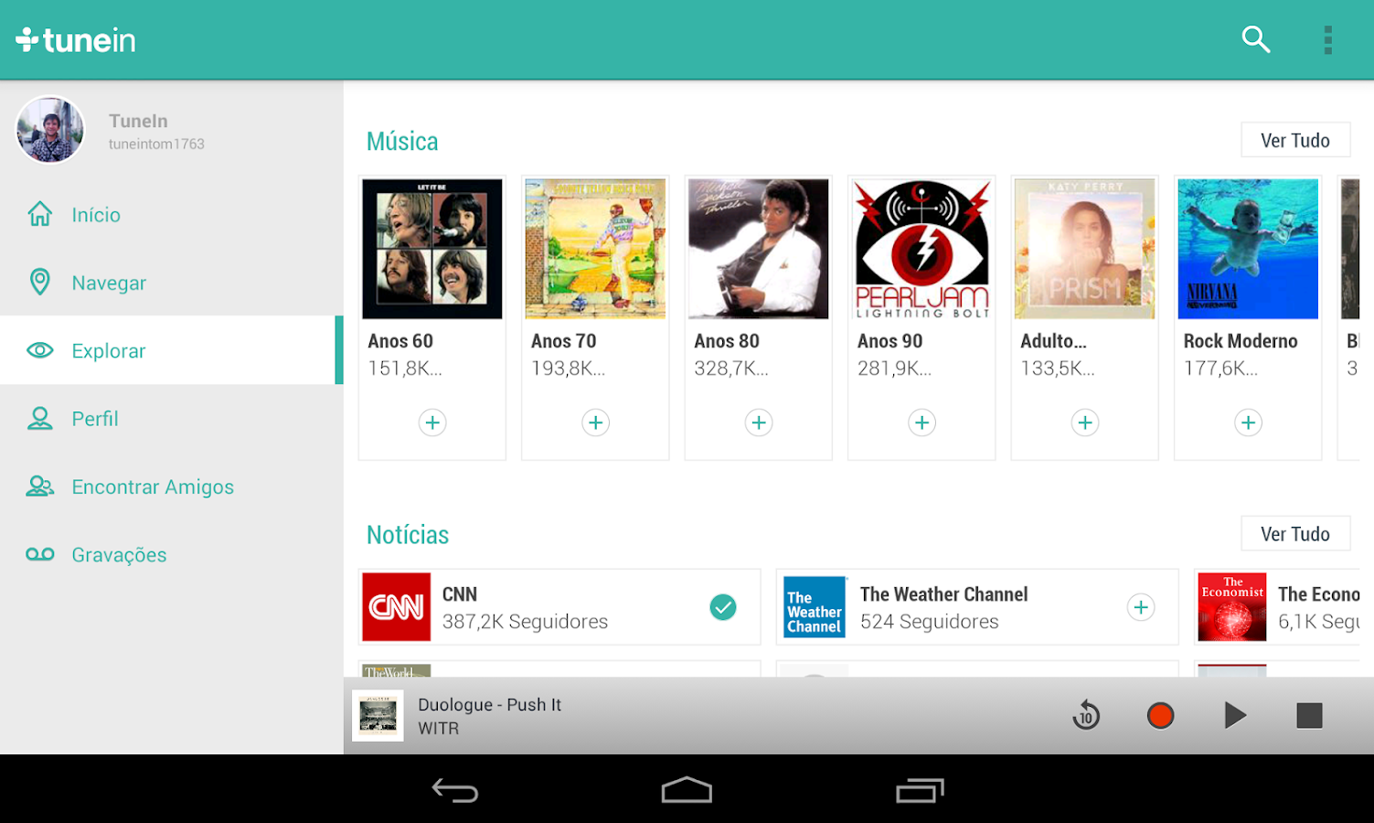 TuneIn Radio Pro - screenshot