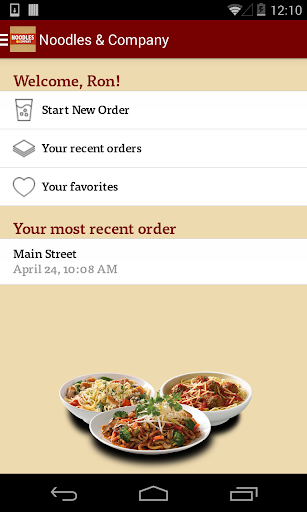 Noodles Company Ordering