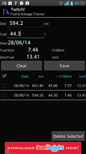 Twitch Fuel Mileage Tracker