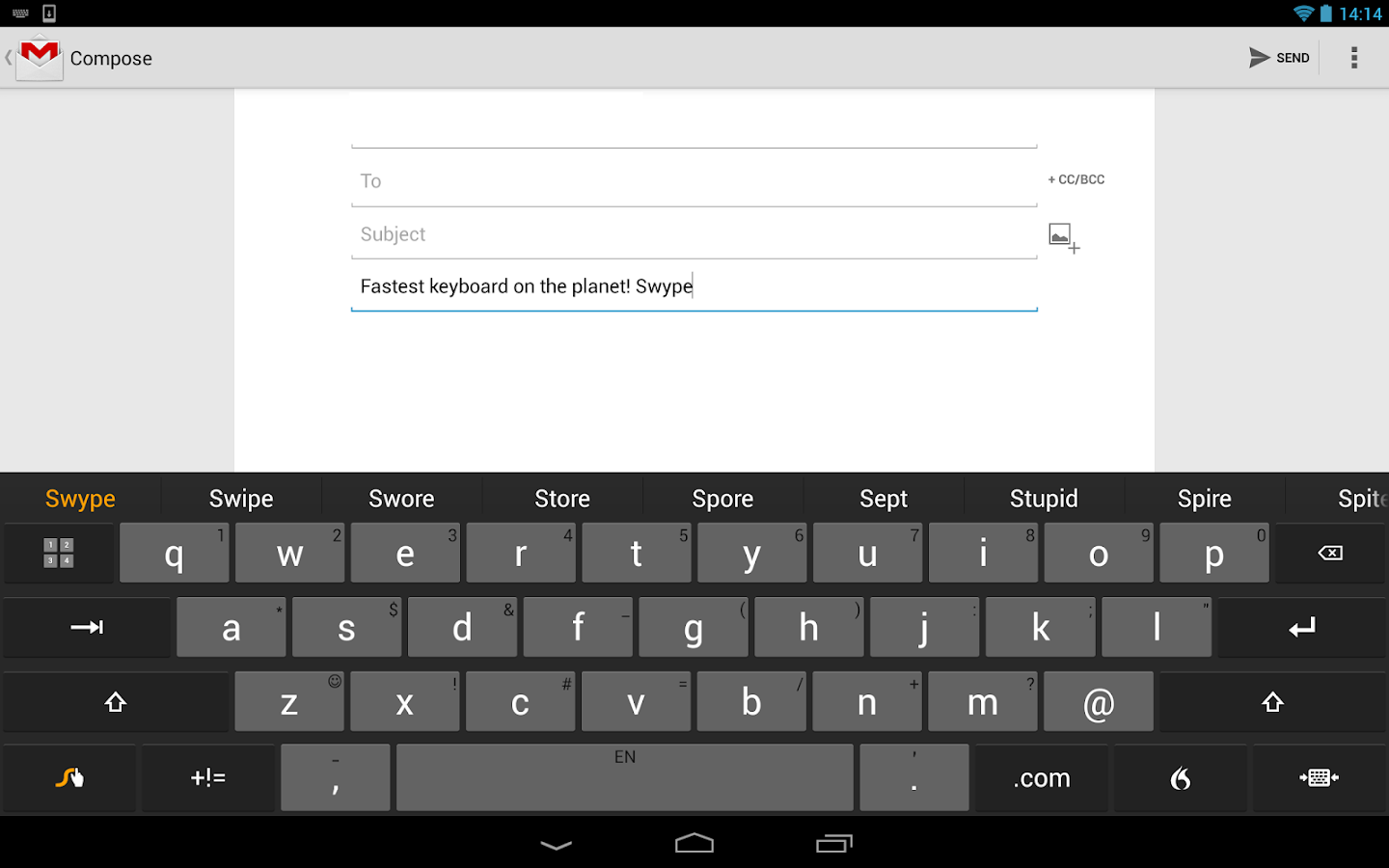 Swype Keyboard - screenshot