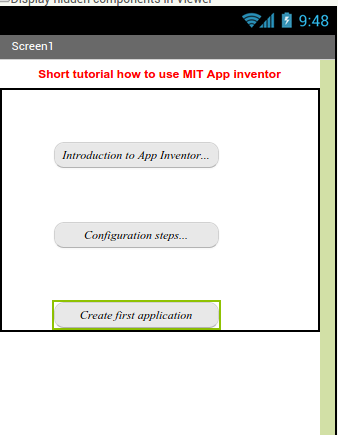 MIT App Inventor introduction