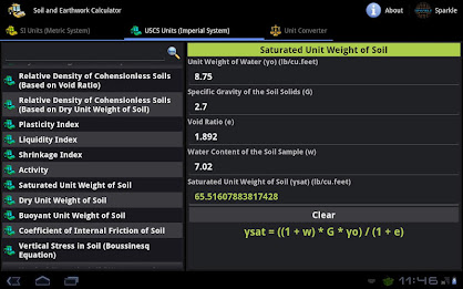 Soil & Earthwork Calc. Tablet poster 3