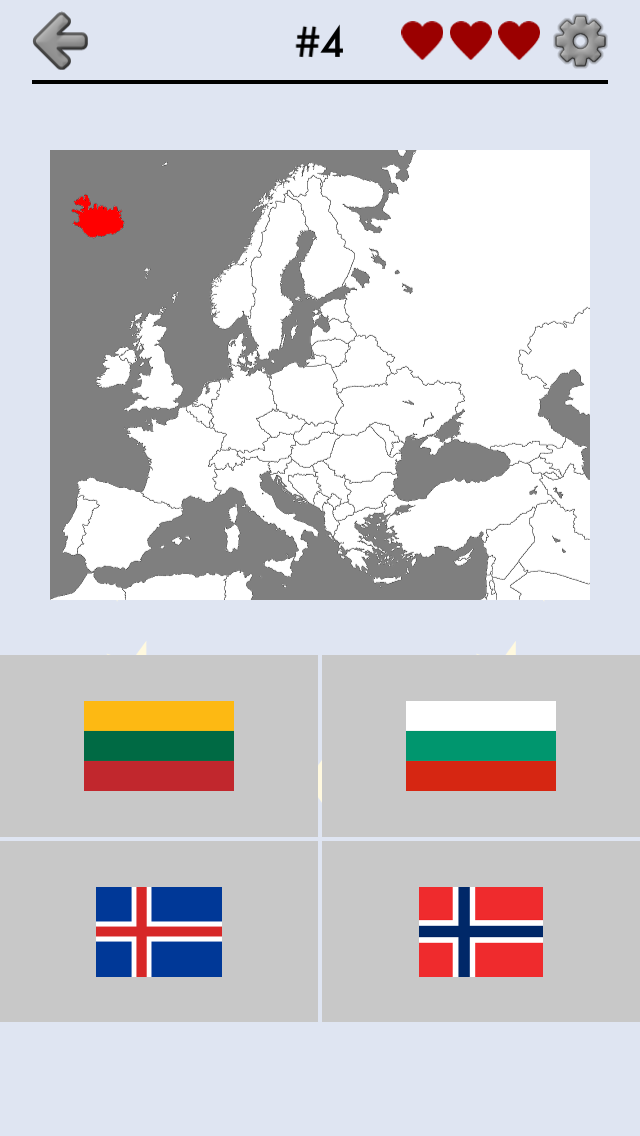 Android application European Countries - Maps, Flags and Capitals Quiz screenshort