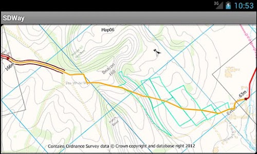 Android application South Downs Way Map screenshort