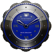 Dragon Clock Widget blue