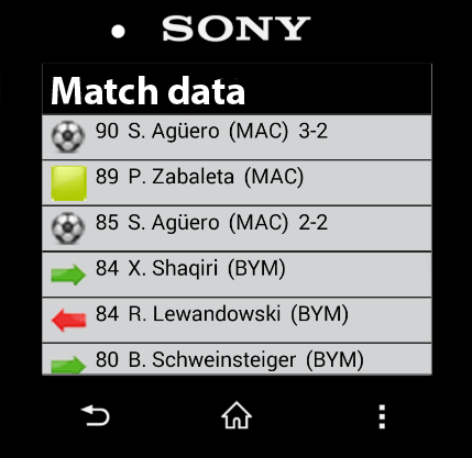 Live Football Pro SmartWatch 2 Screen 2