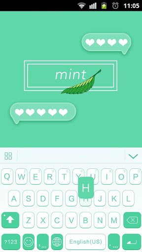 Mint Theme for Keyboard Emoji