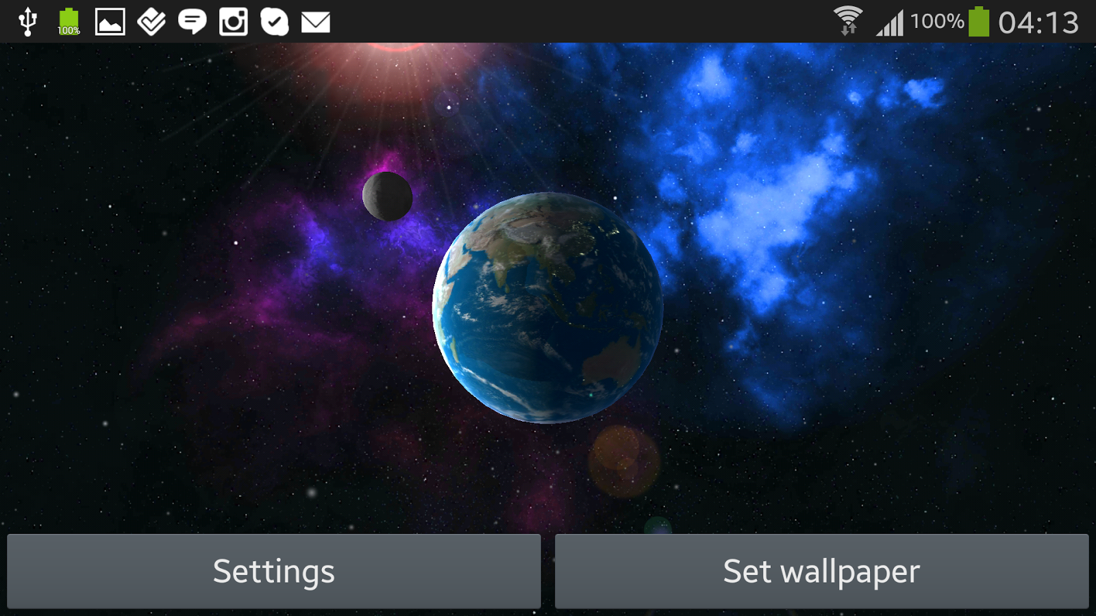 Earth 3D Live Wallpaper FREE Apl Android Di Google Play
