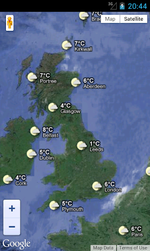 UK Weather Forecast - Map