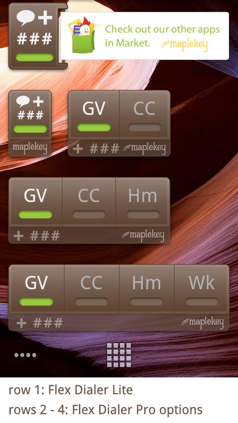 Android application Flex Dialer Pro screenshort