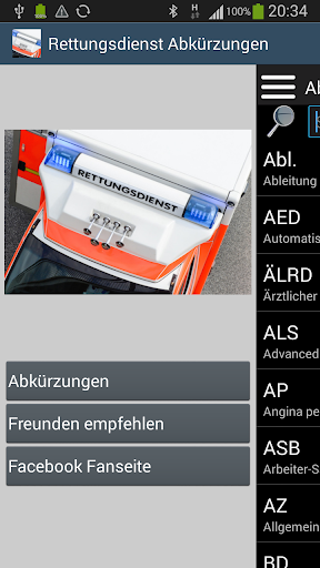 Rettungsdienst Abkürzungen