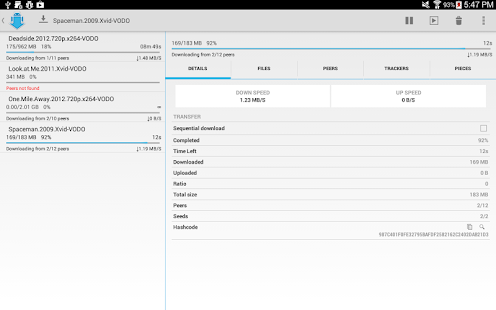 aTorrent - Torrent Downloader - screenshot thumbnail