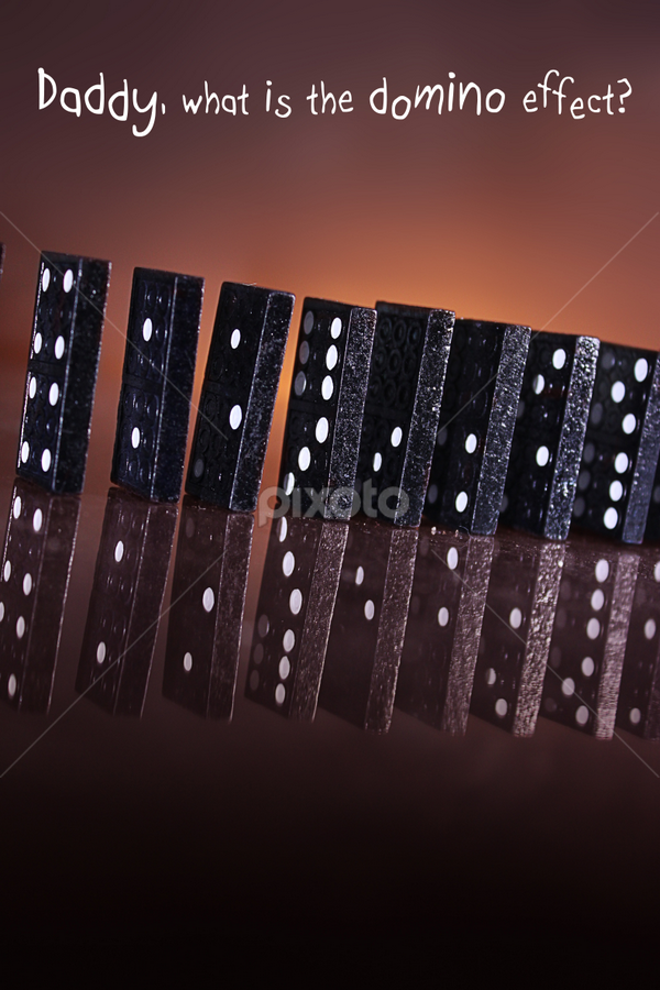 Domino effect by Dave Bernard - Typography Quotes & Sentences