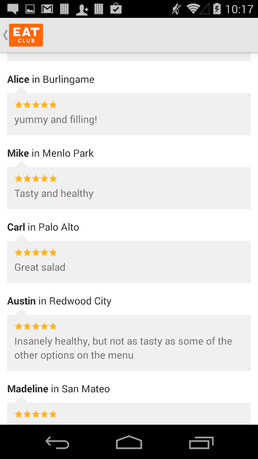    EAT Club- screenshot  