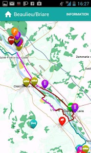 The official Loire à Vélo app. Screenshots 3