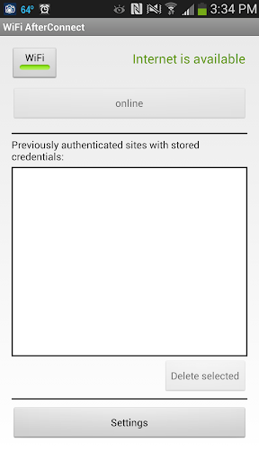 WiFi AfterConnect Web Login