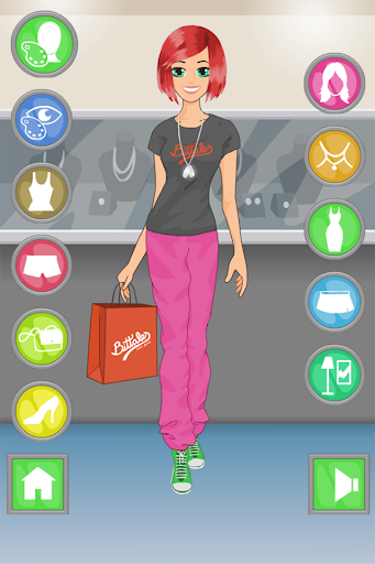 Dress up games and shopping