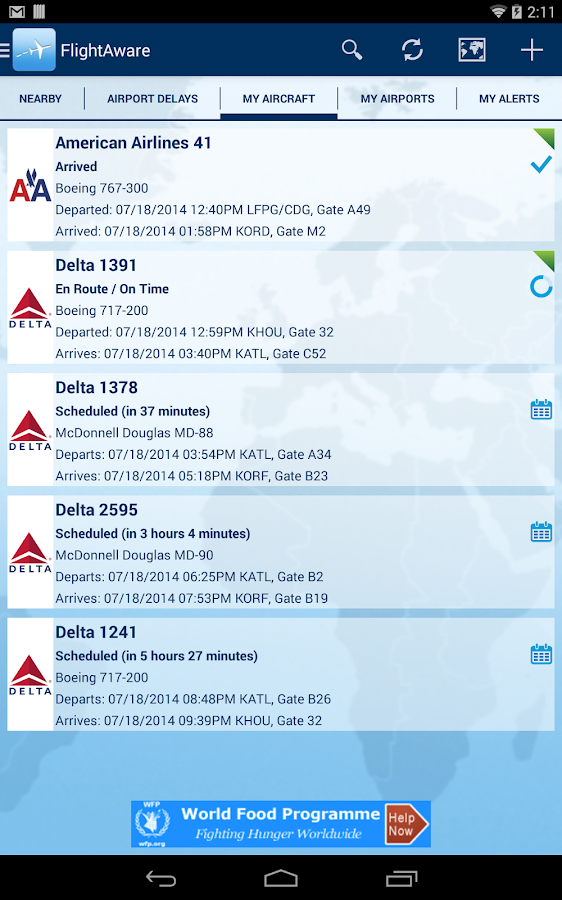 FlightAware Flight Tracker Android Apps on Google Play