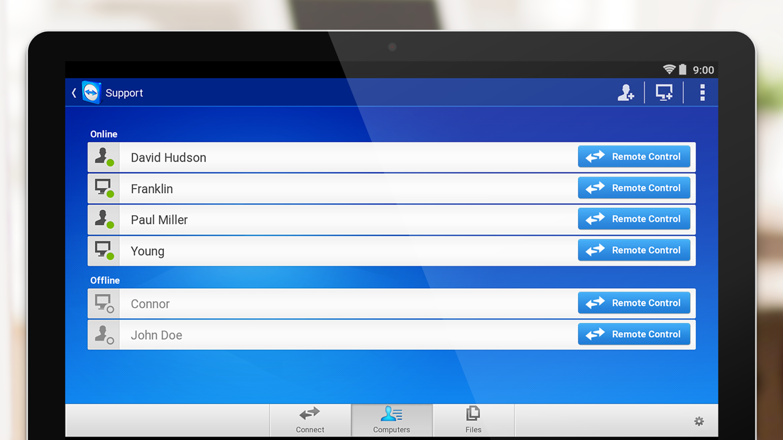 TeamViewer for Remote Control - screenshot