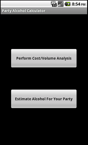 Alcohol Party Calculator