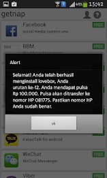 getnap :PULSA GRATIS 5rb-100rb poster 3