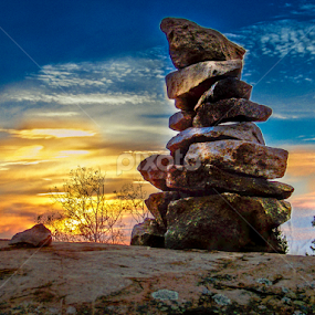 BECAUSE WE WERE HERE by Udo Weber - Nature Up Close Rock & Stone