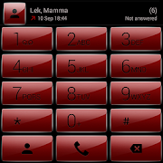 Dialer theme Gloss Red