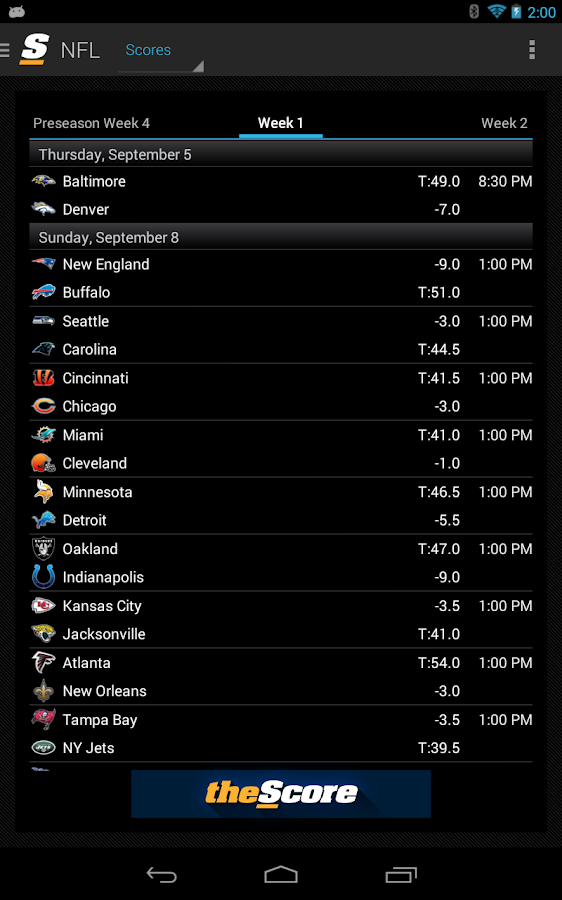 theScore: Sports & Scores - screenshot