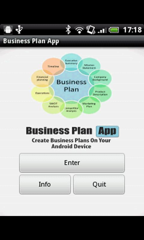 Android application Business Plan App screenshort