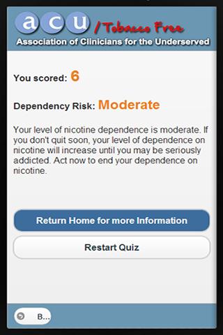 ACU Nicotine Addiction Scale