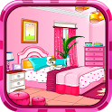 Girly room decoration game icon