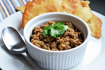 Deconstructed Samosa (Spiced Keema)