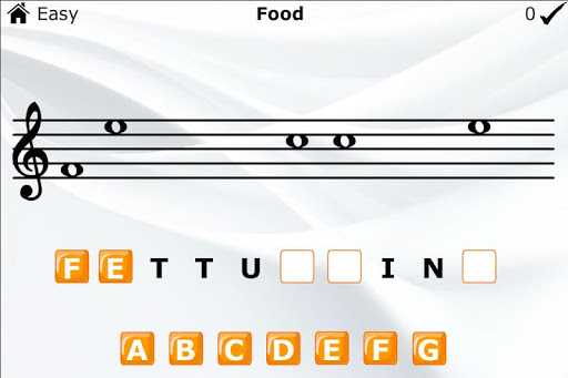 Learn to Read Music Word Game