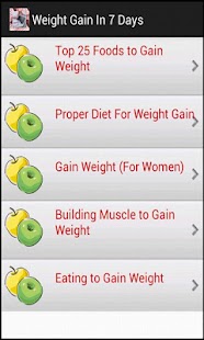 Weight Gain in 7 Days Screen 3