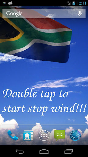 3D South Africa Flag LWP +