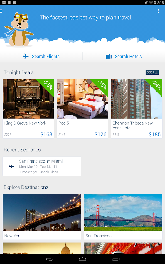 Hipmunk Hotels & Flights - screenshot