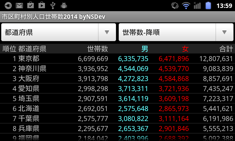 Android application JHP2014 byNSDev screenshort