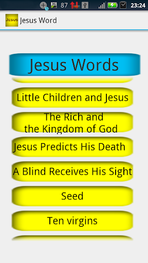 Words and Parables of Jesus