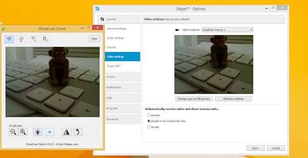 DroidCam Wireless Webcam Screenshot