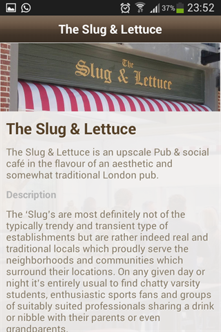 The Slug Lettuce - Kloof Str