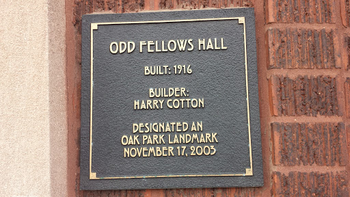 Odd Fellows Hall Landmark Plaque