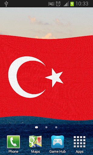 【免費個人化App】Turkey Flag Live Wallpaper-APP點子