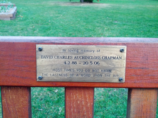 In Loving Memory of David Charles Auchincloss Chapman